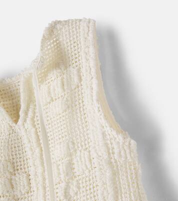 Inez crochet cotton-blend top and pants set | Bebe Organic