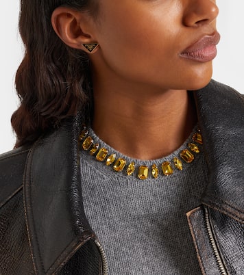 Enamel earrings | Prada