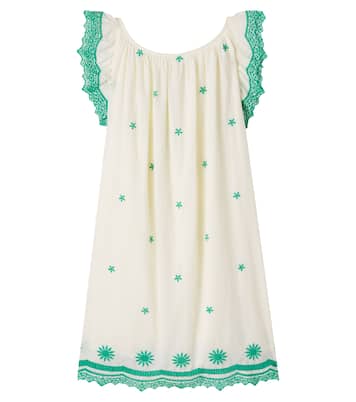 Embroidered cotton dress | Bonton