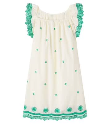 Embroidered cotton dress | Bonton