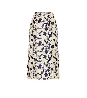 Falda midi Quercini de jacquard | Brock Collection