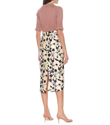 Falda midi Quercini de jacquard | Brock Collection