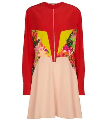Bedrucktes Minikleid aus Seide | Stella McCartney