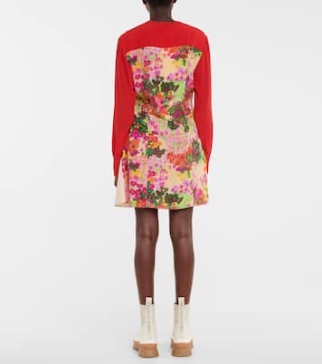 Bedrucktes Minikleid aus Seide | Stella McCartney