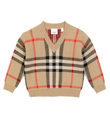 Denny checked wool and cashmere sweater | Burberry Kids