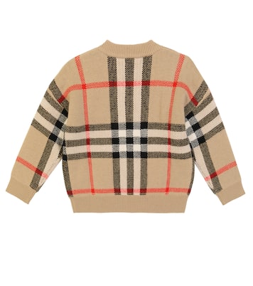 Denny checked wool and cashmere sweater | Burberry Kids