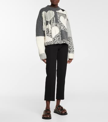 Intarsia wool-blend sweater | Joseph