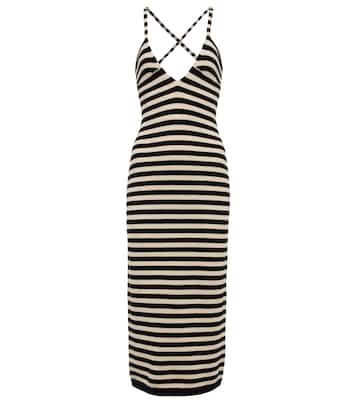 Georgia striped cashmere dress | Khaite