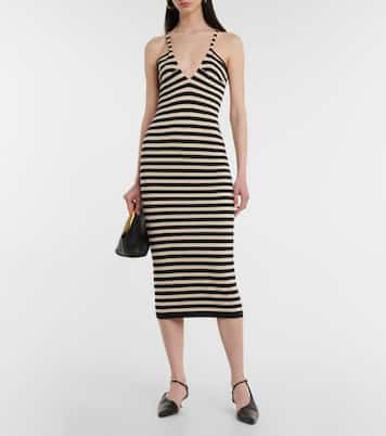 Georgia striped cashmere dress | Khaite
