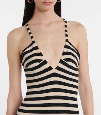 Georgia striped cashmere dress | Khaite