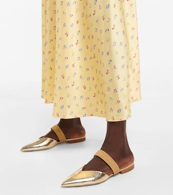 Maisie flat leather mules | Malone Souliers