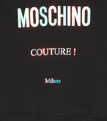 Logo cotton hoodie | Moschino Kids