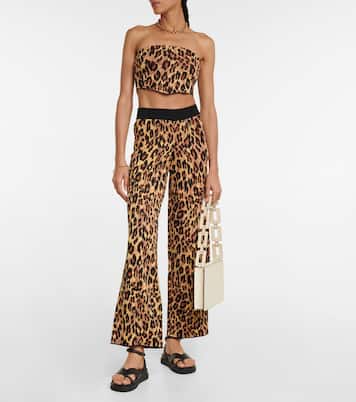 Top Shane in foulard leopardato | Staud