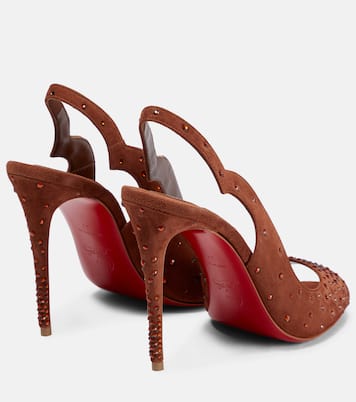 Nudes Degrachick suede sandals | Christian Louboutin