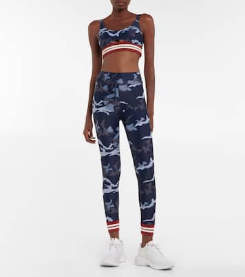 Leggings Marine de tiro alto cropped | The Upside