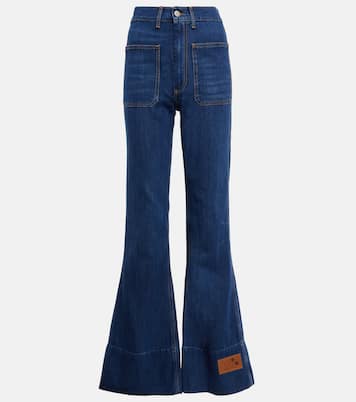Jeans acampanados en denim de tiro alto | Dodo Bar Or