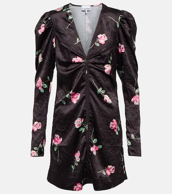 Minikleid aus Satin | Ganni