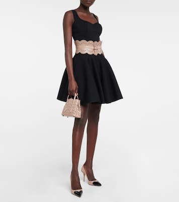 Heart suede and patent leather pumps | Alaïa
