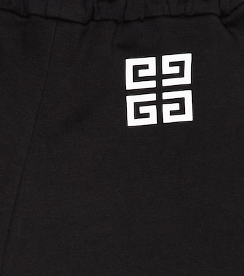 Shorts in misto cotone con logo | Givenchy Kids