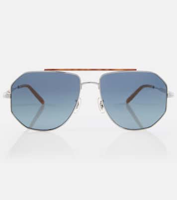x Oliver Peoples - Occhiali da sole aviator Moraldo | Brunello Cucinelli