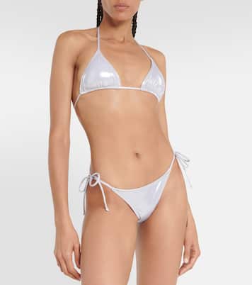Slip bikini Love Triangle in lamé | Reina Olga