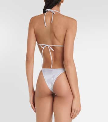 Slip bikini Love Triangle in lamé | Reina Olga
