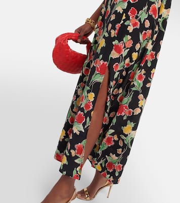 Freya floral silk midi dress | Rixo