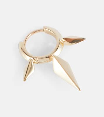 Boucle d'oreille unique Faceted Triple Long Spike en or 18 ct | Maria Tash