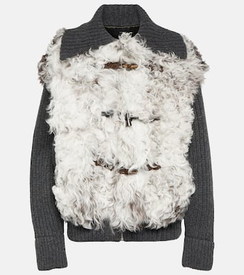 The Big Chill shearling and wool jacket | Alanui