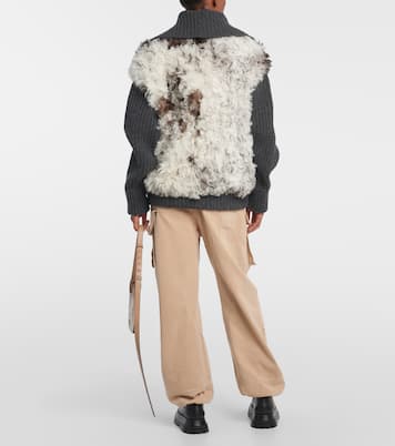 The Big Chill shearling and wool jacket | Alanui