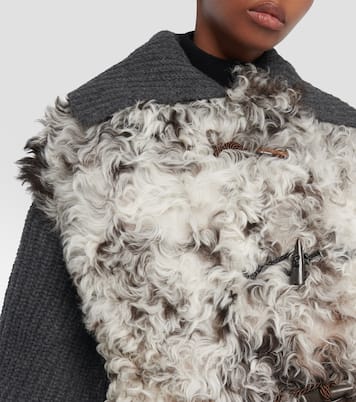The Big Chill shearling and wool jacket | Alanui