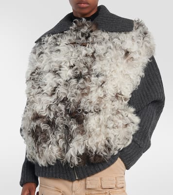 The Big Chill shearling and wool jacket | Alanui