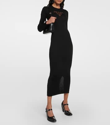 Midikleid aus Seide | Prada