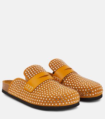 Verzierte Slippers aus Veloursleder | JW Anderson