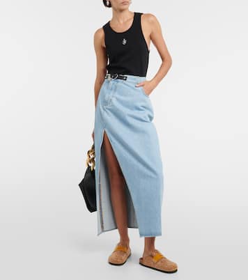 Verzierte Slippers aus Veloursleder | JW Anderson