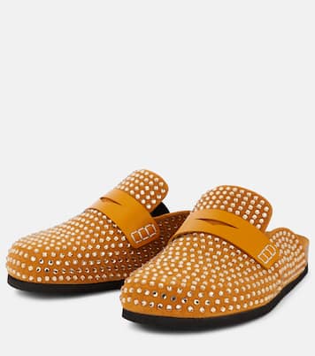 Verzierte Slippers aus Veloursleder | JW Anderson