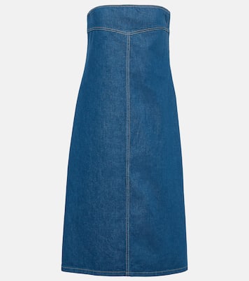 Midikleid aus Denim | Ferragamo