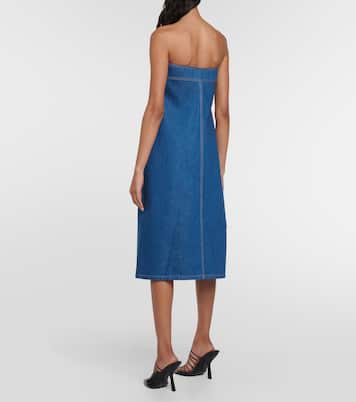Midikleid aus Denim | Ferragamo