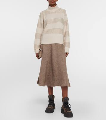 Pullover in lana, cashmere e seta | Brunello Cucinelli