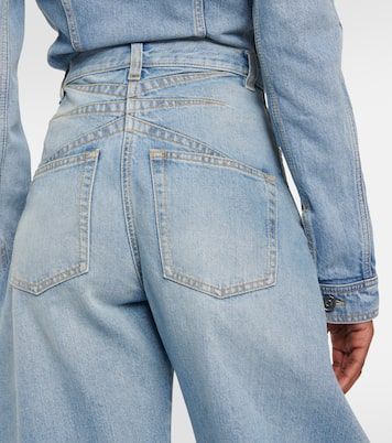 Jeans a gamba larga e vita alta | Alaïa