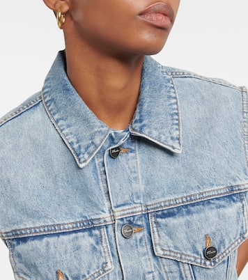 Chaleco Lizzo en denim cropped | Khaite