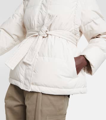 Piumino con shearling e cintura | Yves Salomon