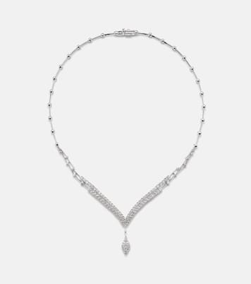 Collana in oro bianco 18kt con diamanti | Yeprem