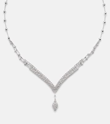Collana in oro bianco 18kt con diamanti | Yeprem