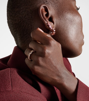 Anello in oro 18kt con rubini e diamanti bianchi | Suzanne Kalan