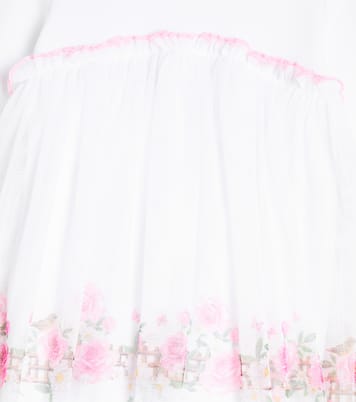 Bebé - body de algodón con adornos florales | Monnalisa
