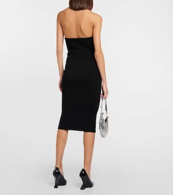 Abito midi bustier in maglia | Coperni