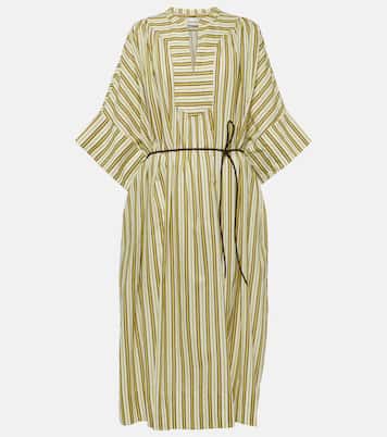 Striped cotton midi dress | Yves Salomon