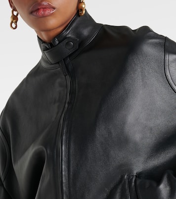 Veste en cuir à logo | Acne Studios