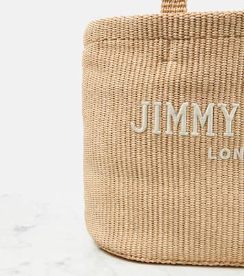 Borsa Beach in rafia con logo | Jimmy Choo